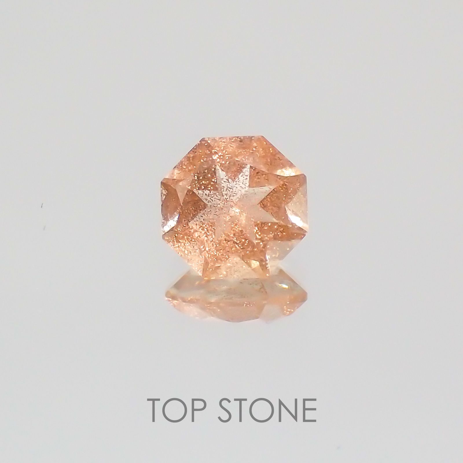 ◇オクタゴンカット◇オレゴンサンストーンSA  アメリカ産 ルース 0.44ct[210210038]5×5mm前後