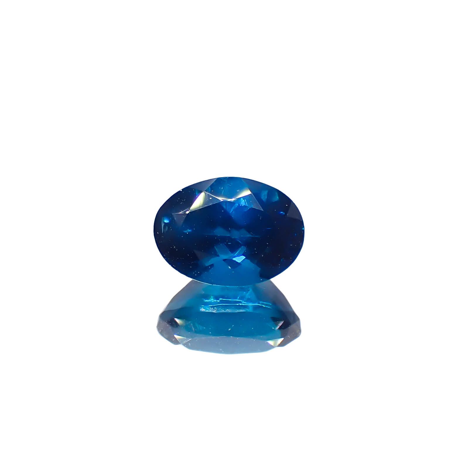 ディープブルーアパタイト マダガスカル産 0.92ct[240628160]6.8x4.9mm前後