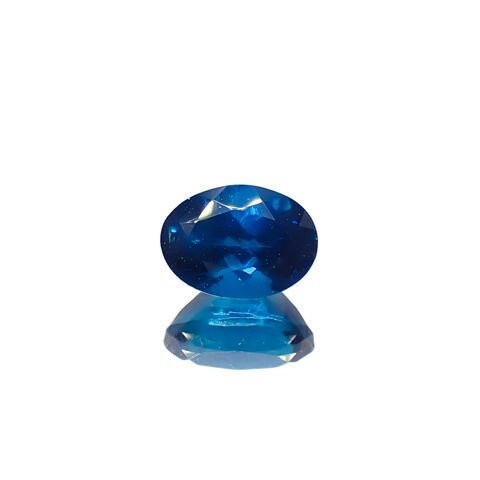 ディープブルーアパタイト マダガスカル産 0.92ct[240628160]6.8x4.9mm前後