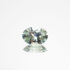 バナジウムクリソベリル(宝石名クリソベリル)マダガスカル産 0.829ct ソ付(日独)[221018903]7.14x5.13mm前後