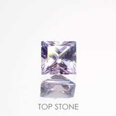 ◇プリンセスカット◇アイスラベンダーサファイア(宝石名サファイア)東アフリカ産 0.19ct 識別済[220817374]3.1x3mm前後