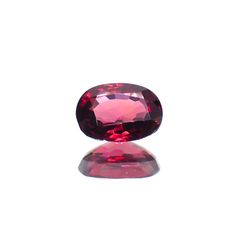 レッドスピネル(宝石名レッド・スピネル)タンザニア産 識別済 0.94ct / 6.9x5.1mm前後 [260114320]