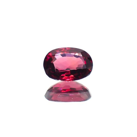 レッドスピネル(宝石名レッド・スピネル)タンザニア産 識別済 0.94ct / 6.9x5.1mm前後 [260114320]