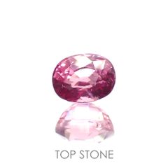 ホットピンクスピネル(宝石名ピンク・スピネル) タンザニア産 1.03ct 識別済[20106534]6.1×4.7mm前後