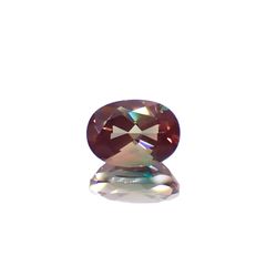バイカラーアンデシン モンゴル産 0.82ct[231023571]7.1x5.1mm前後