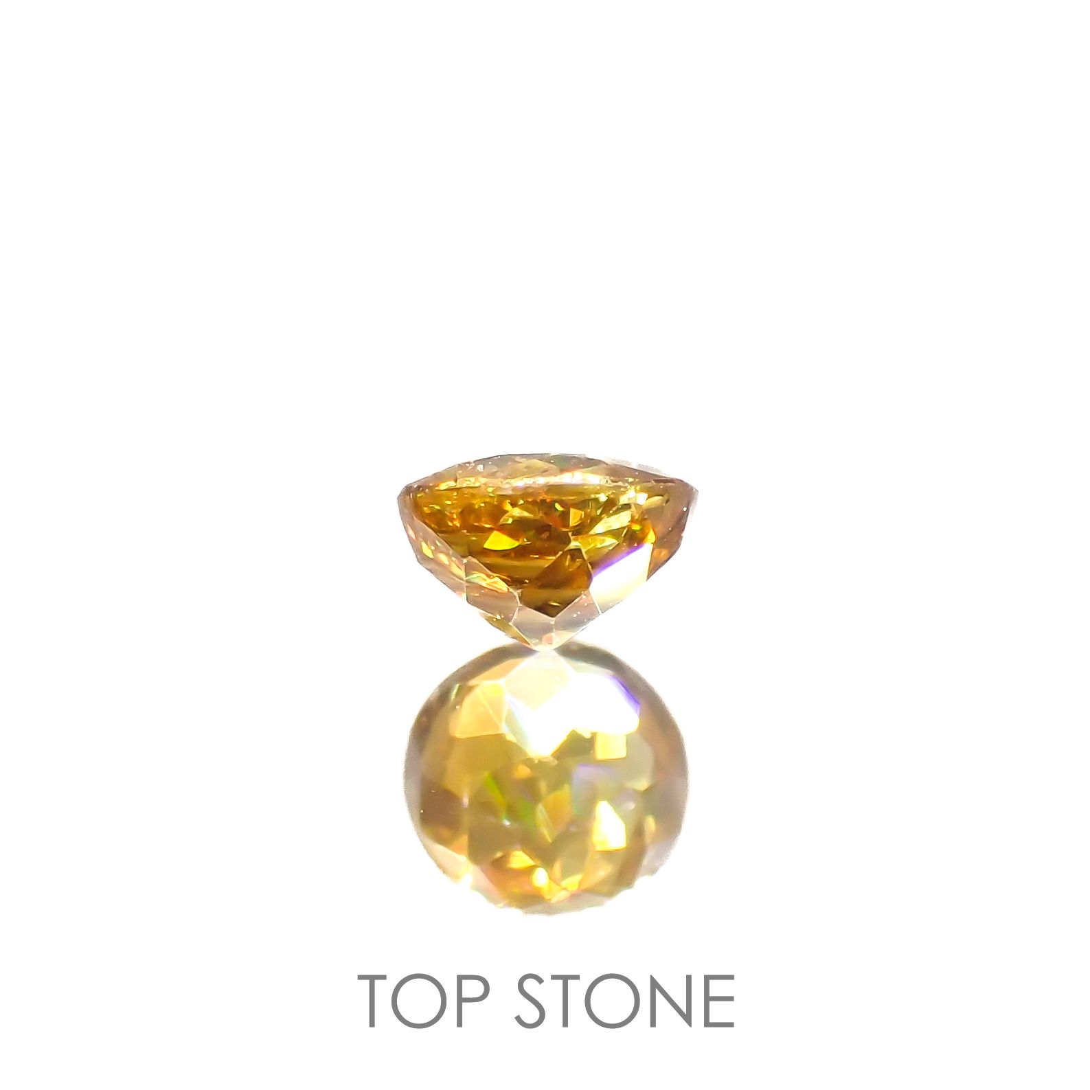 ゴールデンスフェーン(宝石名スフェーン)ナミビア産 0.35ct 識別済[220616571]4.2x4.2mm前後