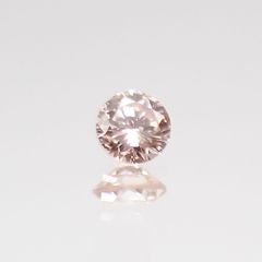 ピンクダイヤモンド VS-2 / LIGHT BROWN PINK ソーティング付 ルース 0.057ct[210611083]2.4×2.4mm前後