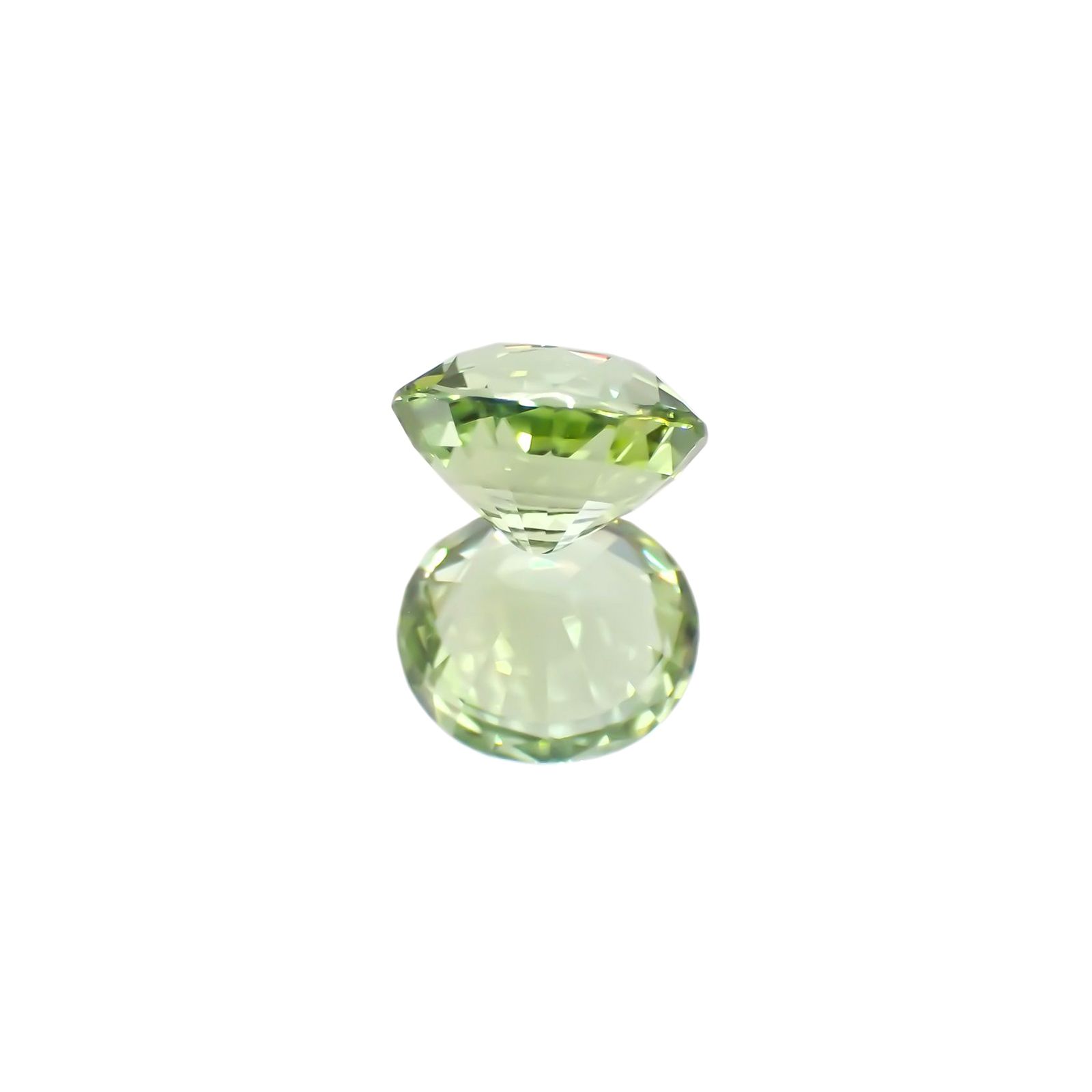 ミントトルマリン(宝石名グリーン・トルマリン) ルワンダ産 1.17ct 識別済[21029991]6.9×6.1mm前後