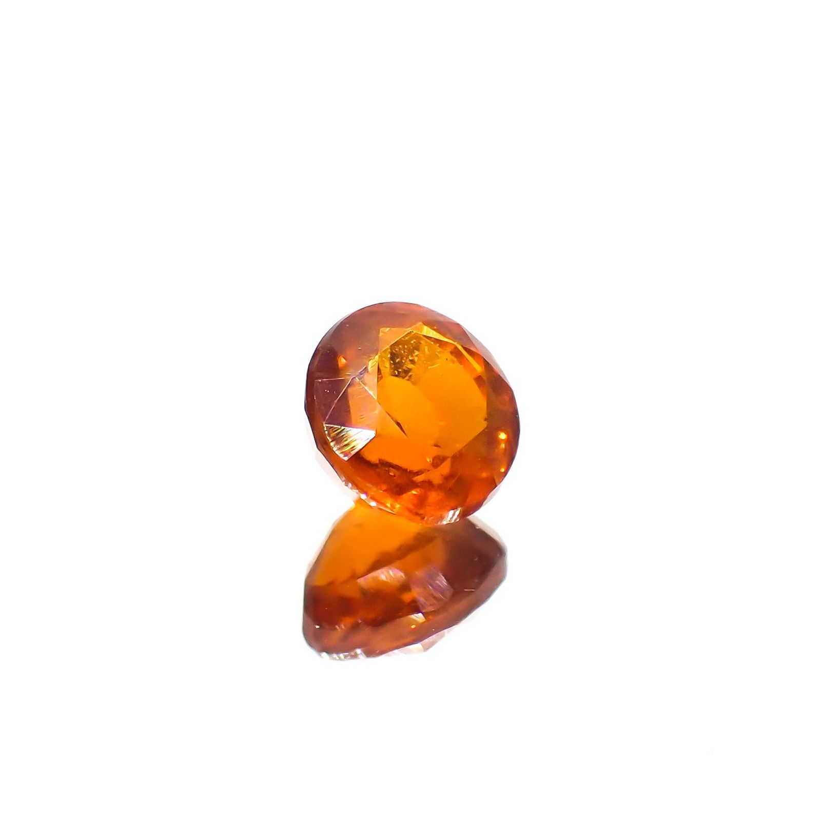 オレンジカイヤナイト ネパール産 1.38ct[230220589]6.2x6.1mm前後