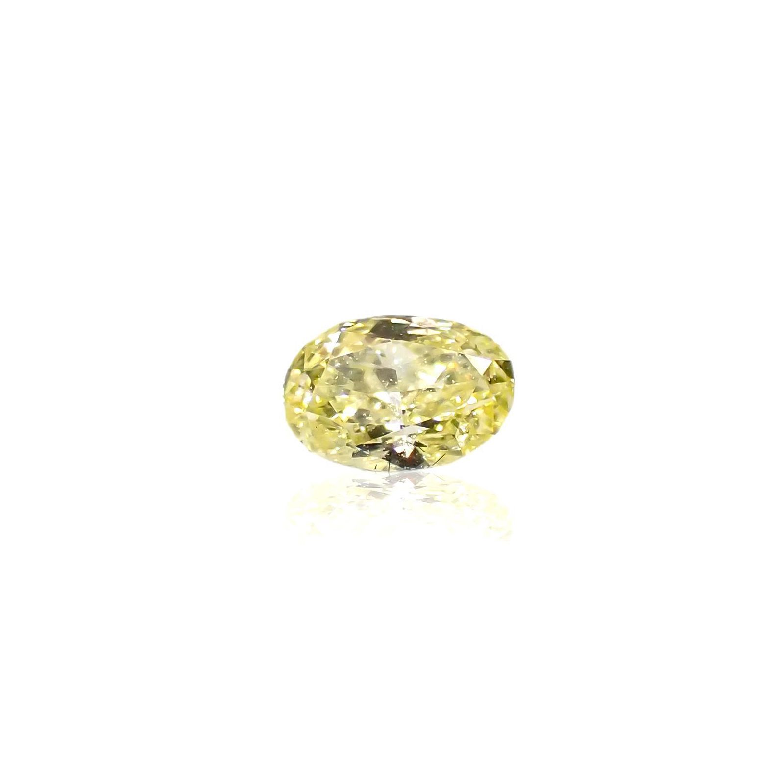イエローダイヤモンド SI-VS(宝石名ダイアモンド) 0.11ct 識別済[220616392]3.7x2.6mm前後