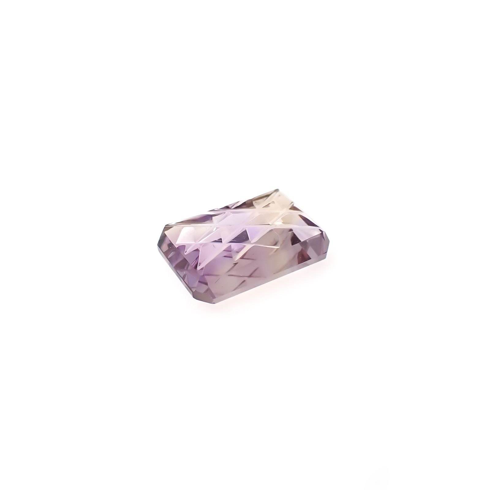 ◇甲州貴石切子Plus Three◇アメトリン カード付き ブラジル産 4.19ct[240628258]12.5x8.5mm前後