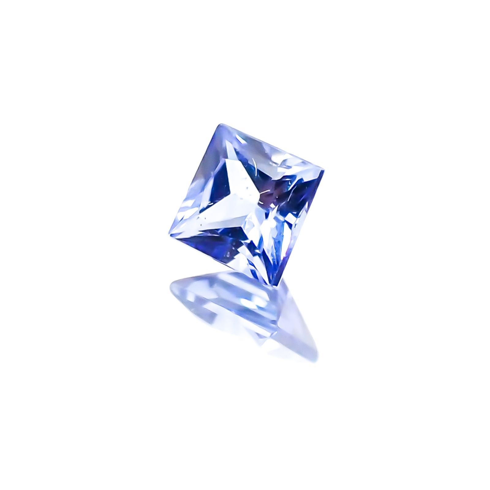 ◇プリンセスカット◇サファイア(宝石名サファイア) スリランカ産 0.14ct 識別済[20117894]2.7×2.7mm前後