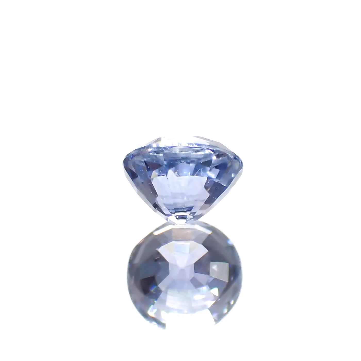 アイスブルーサファイア(宝石名サファイア)スリランカ/マダガスカル産 0.34ct 識別済[230722699]3.9x3.8mm前後