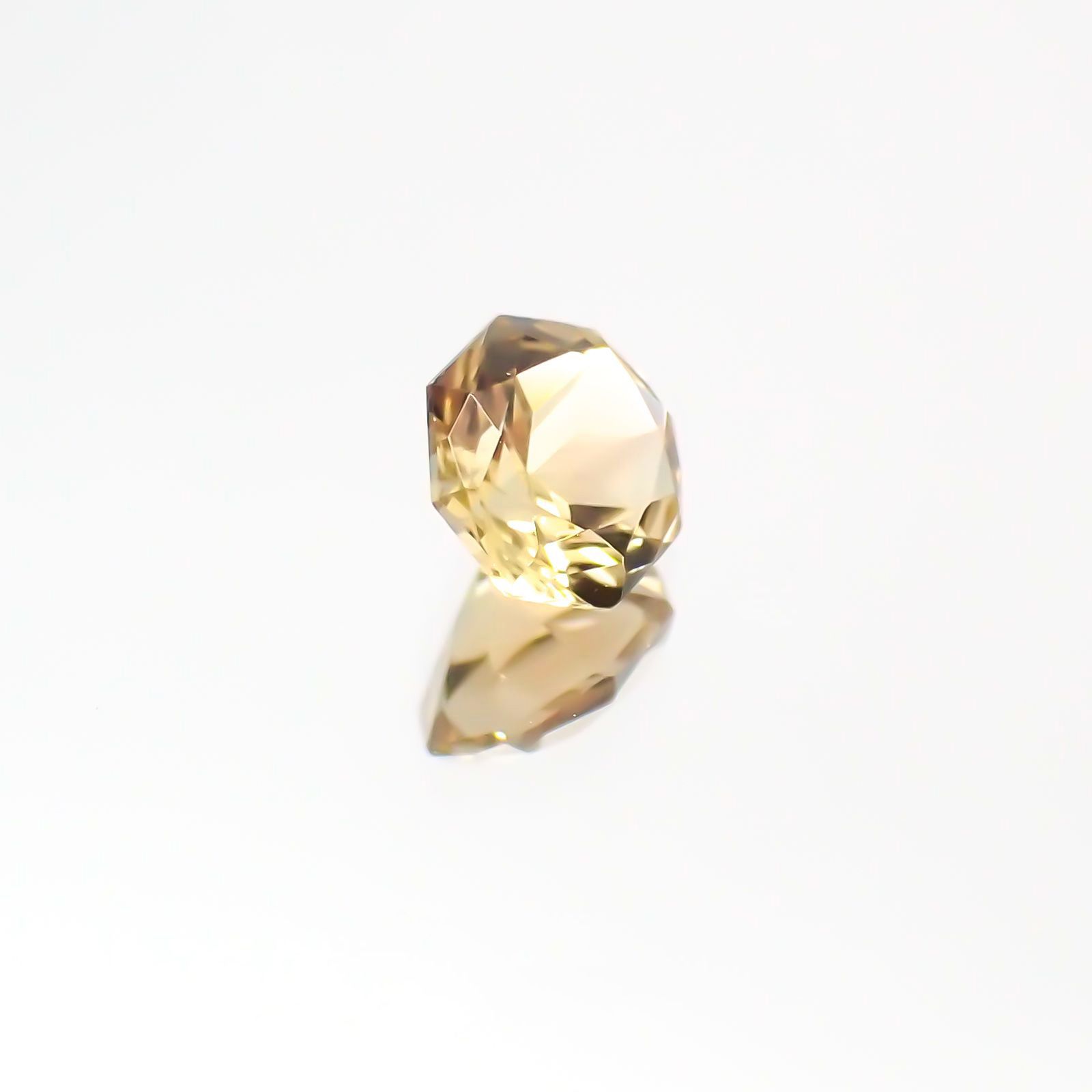 ◇オクタゴンカット◇イエロートルマリン SA(宝石名トルマリン)ブラジル/アフリカ産 0.25ct 識別済[231124216]4x4mm前後