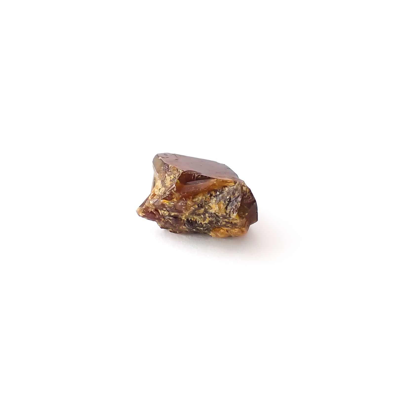レインボーガーネット原石2個セット 日本・奈良県産 17.35ct(2pcs合計) / 11.5-11.9x9.2-10.1mm前後 [260432076]