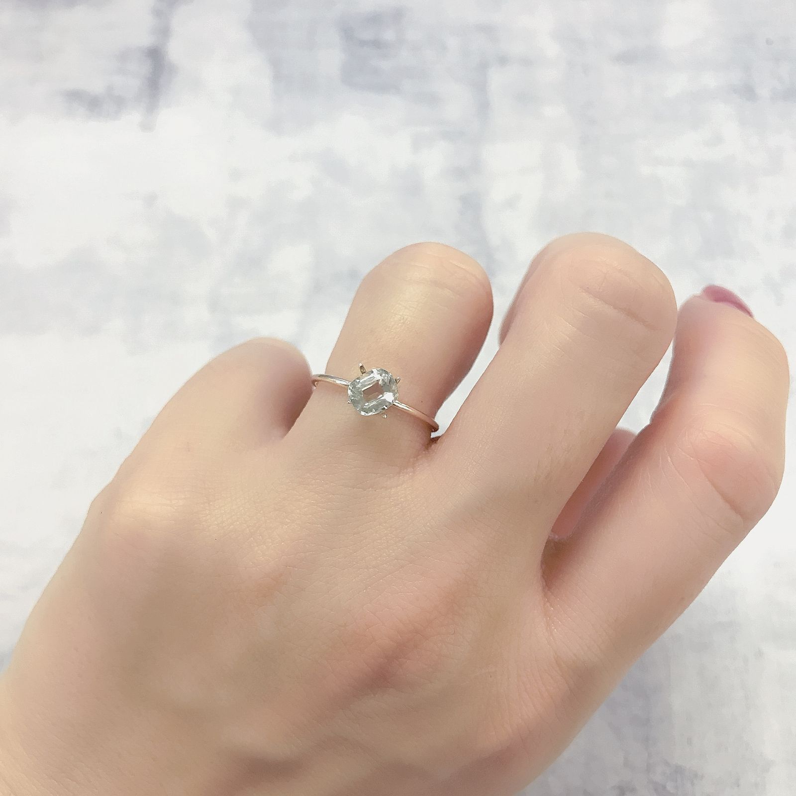 パステルカラートルマリン アフガニスタン産 0.77ct [220114264]5.9x5mm前後
