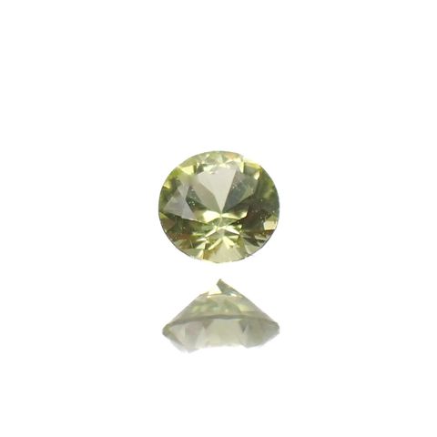 パラサイティックペリドット(宝石名ペリドット)採取地：ロシア 0.096ct 識別済[220616243]2.9x2.8mm前後