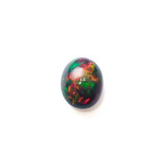 ブラックオパール(宝石名オパール/加熱処理)エチオピア産 3.57ct 識別済[240326533]12.5x10.1mm前後