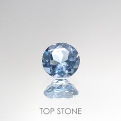 アクアマリン サンタマリアカラー(宝石名アクアマリン) モザンビーク産 0.46ct 識別済[210812595]4.9×4.9mm前後