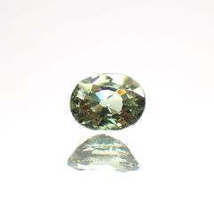 グリーンクリソベリル(宝石名クリソベリル)スリランカ/マダガスカル産 0.33ct 識別済[220114476]4.5x3.4mm前後