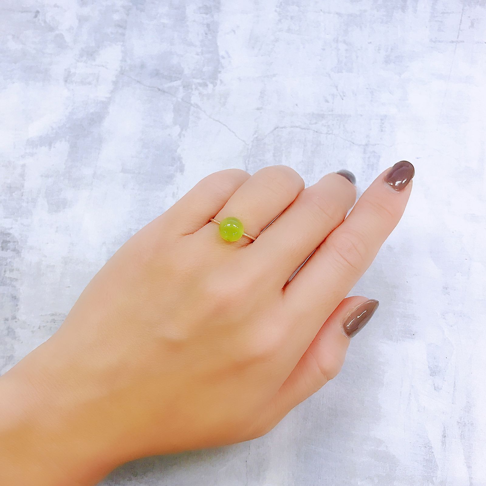 グリーンオパール ブラジル・アマゾン産 1.86ct[220917898]8.2x8.2mm前後