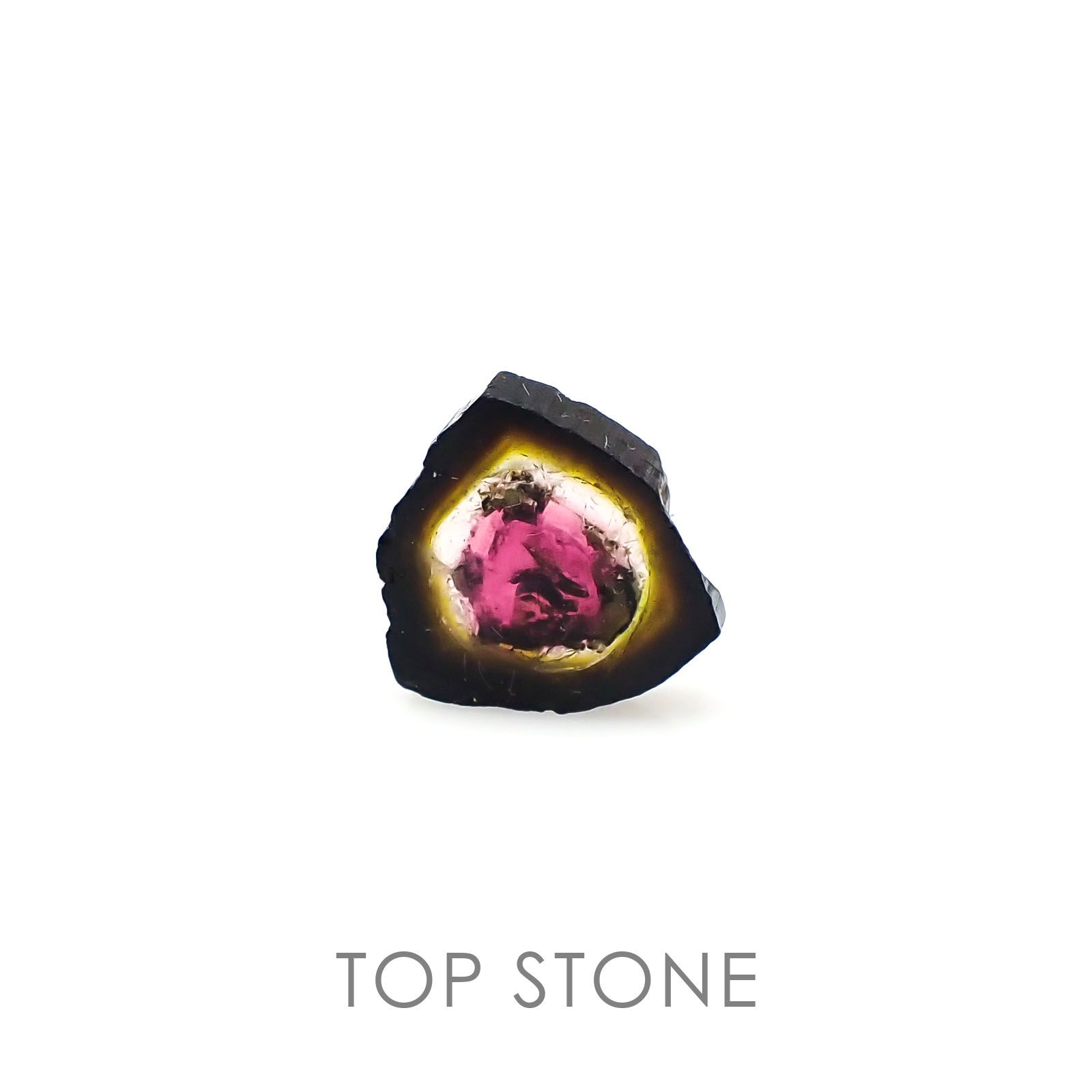 ウォーターメロントルマリン ブラジル産 原石・結晶 4.33ct[20095320]12.1×11.5mm前後