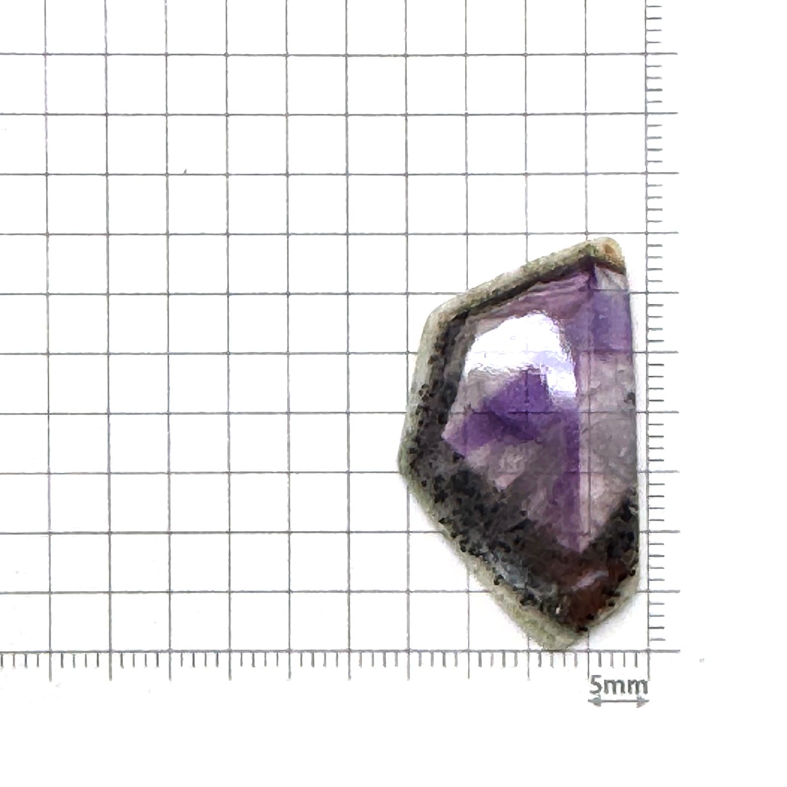 ◇フリーフォーム◇トラピッチェアメジスト 母岩付き ブラジル産 22.83ct [250730687]20.2x34mm前後