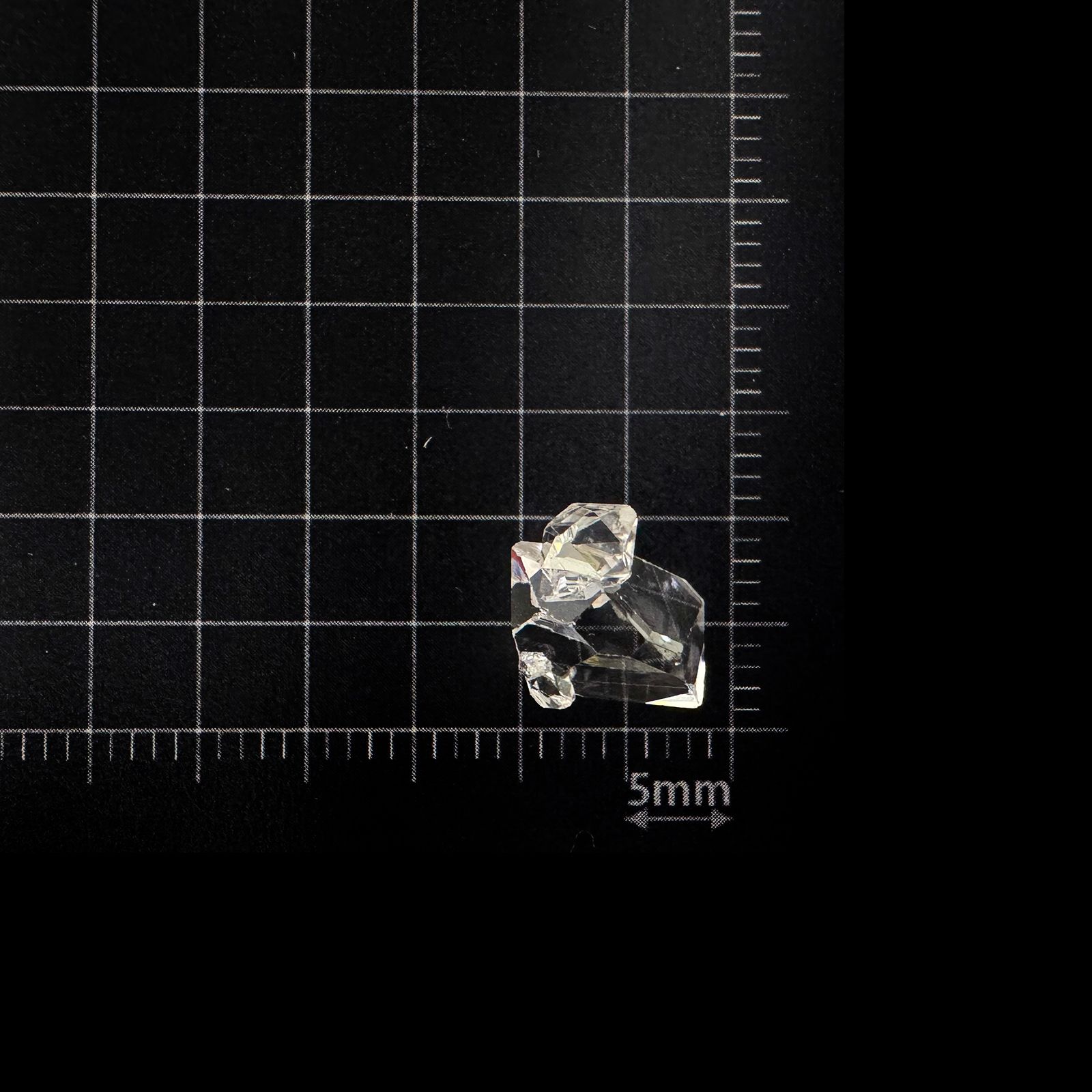 ハーキマーダイヤモンド 原石 アメリカ・ニューヨーク州産 3.37ct [250329971]11.4x8.1mm前後