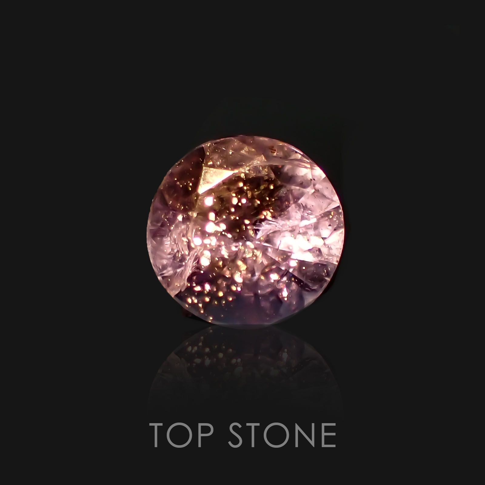 アイオライトサンストーン インド・ブラジル産 ルース 0.82ct[20128408]6.2×6.1mm前後