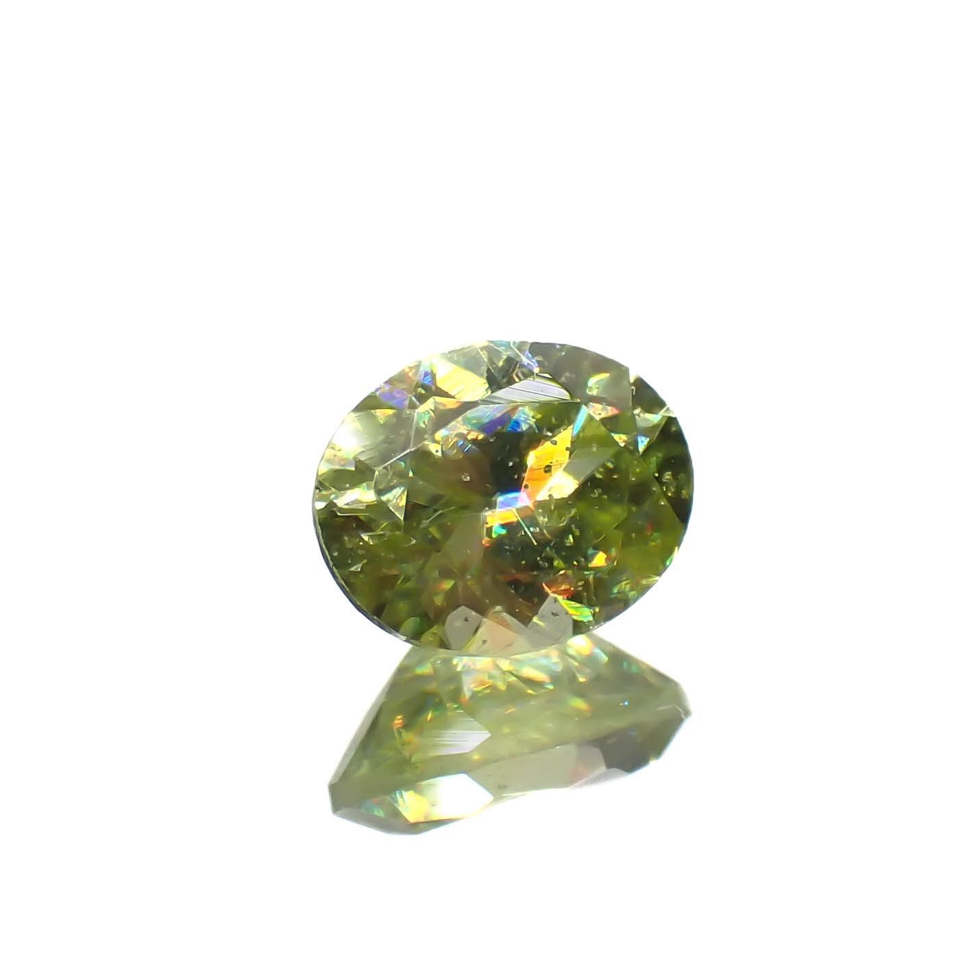 スフェーン(宝石名スフェーン)マダガスカル産 0.42ct 識別済[221219480]5x4.1mm前後
