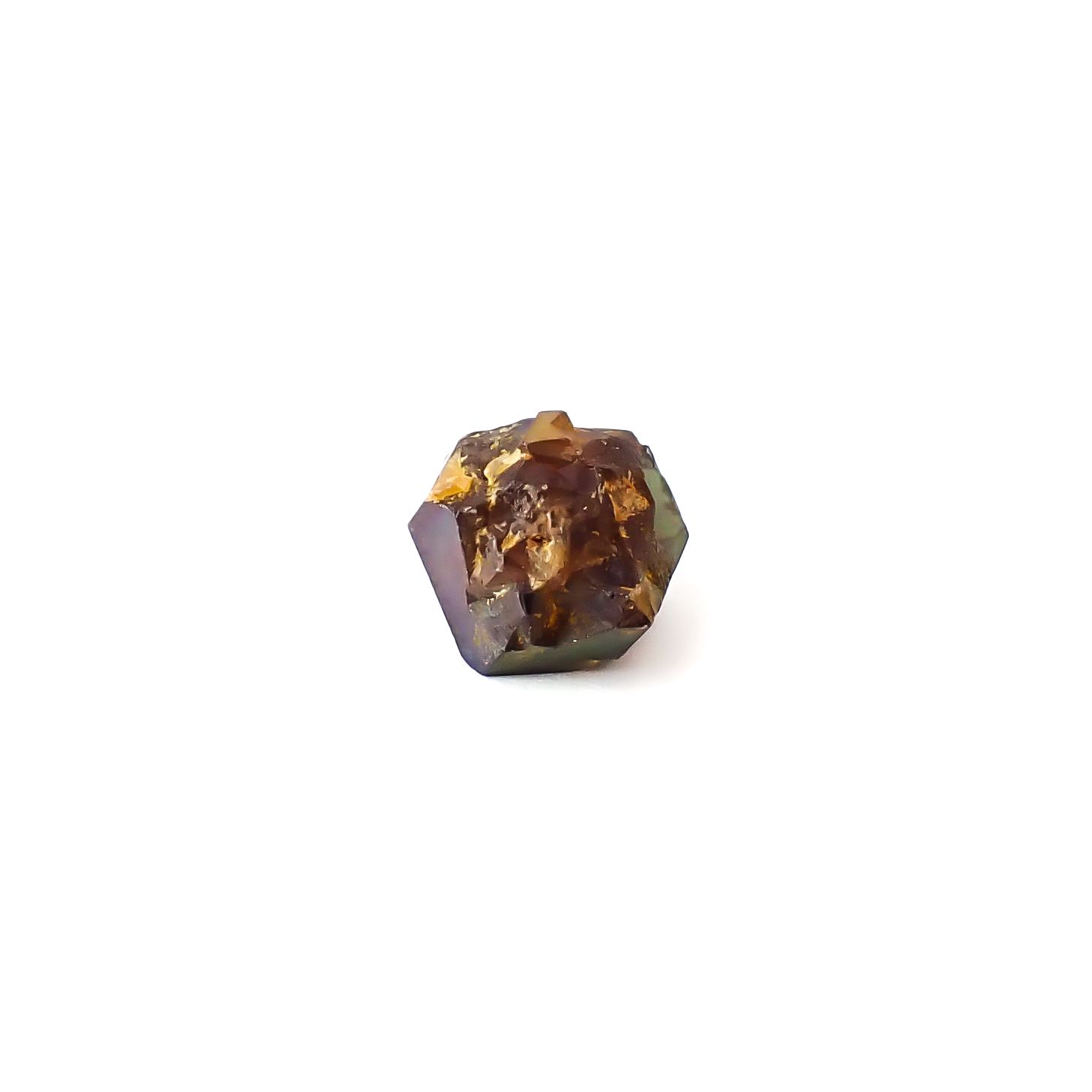 レインボーガーネット原石2個セット 日本・奈良県産 17.47ct(2pcs合計) / 7.7-16.1x8.0-12.5mm前後 [260432074]