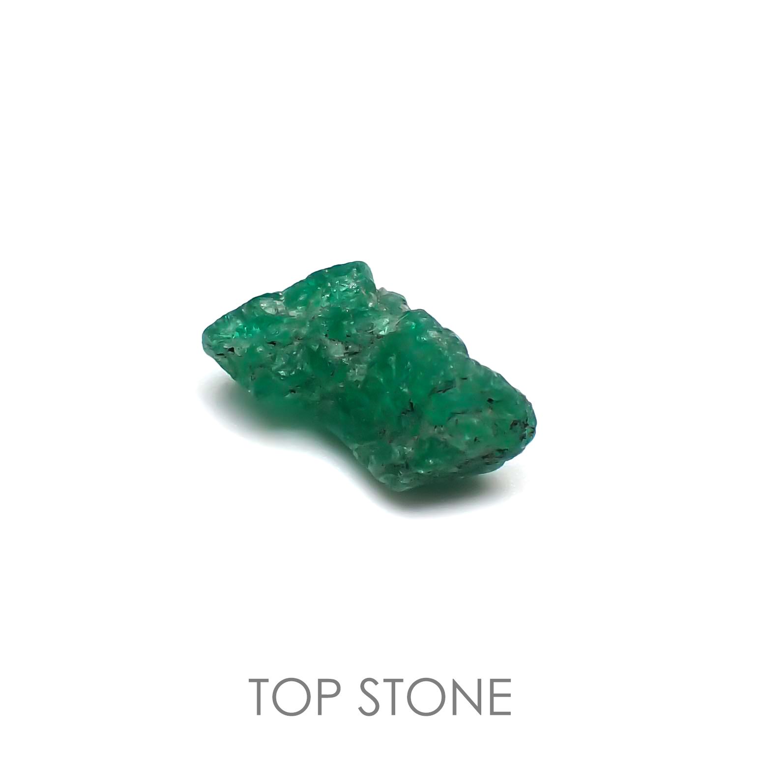エメラルド(宝石名エメラルド) コロンビア産 原石・結晶 3.07ct 識別済[20062722]13.7×7.4mm前後