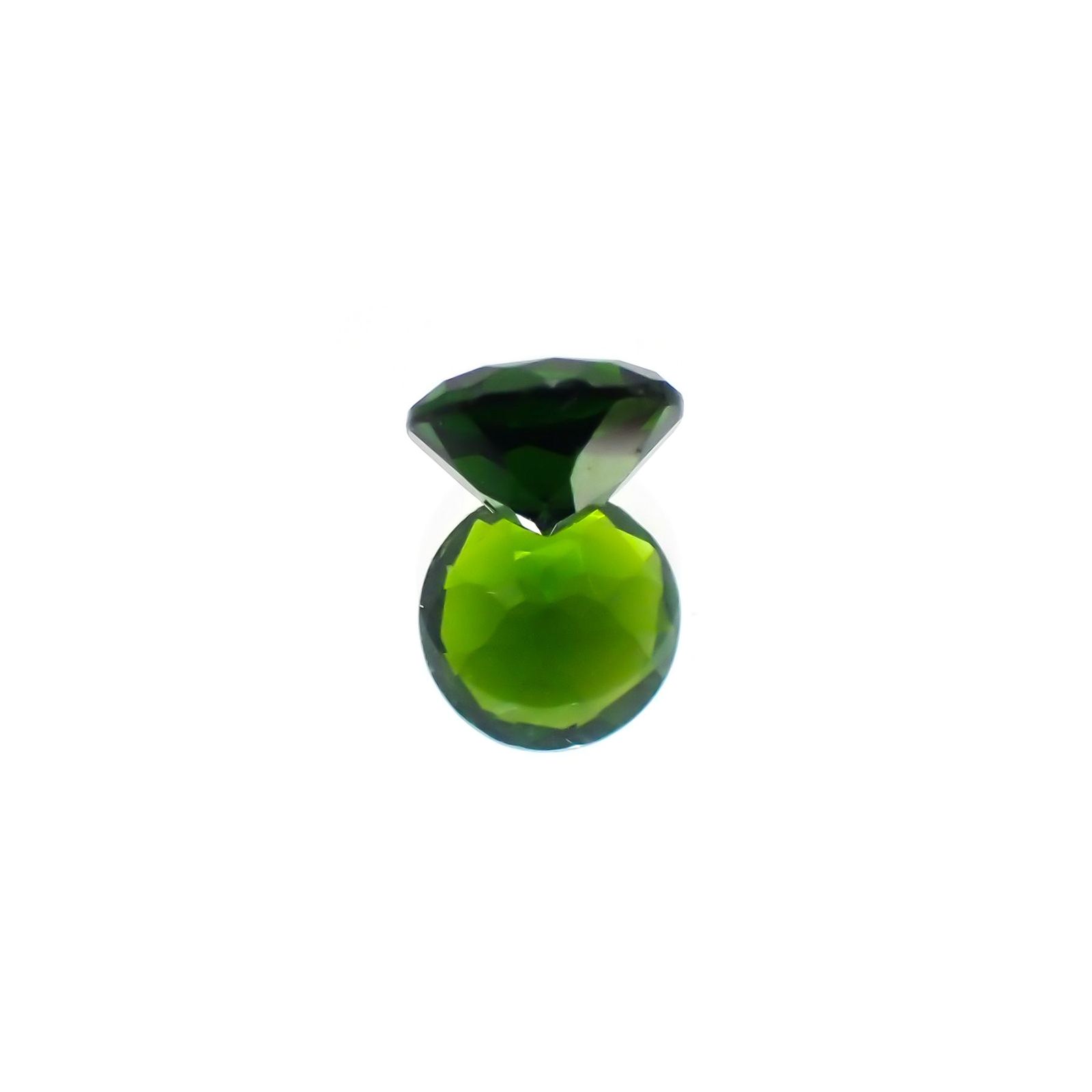 クロムダイオプサイド(宝石名クロム・ダイオプサイド)ロシア産 0.55ct 識別済[231124292]5.2x5.2mm前後