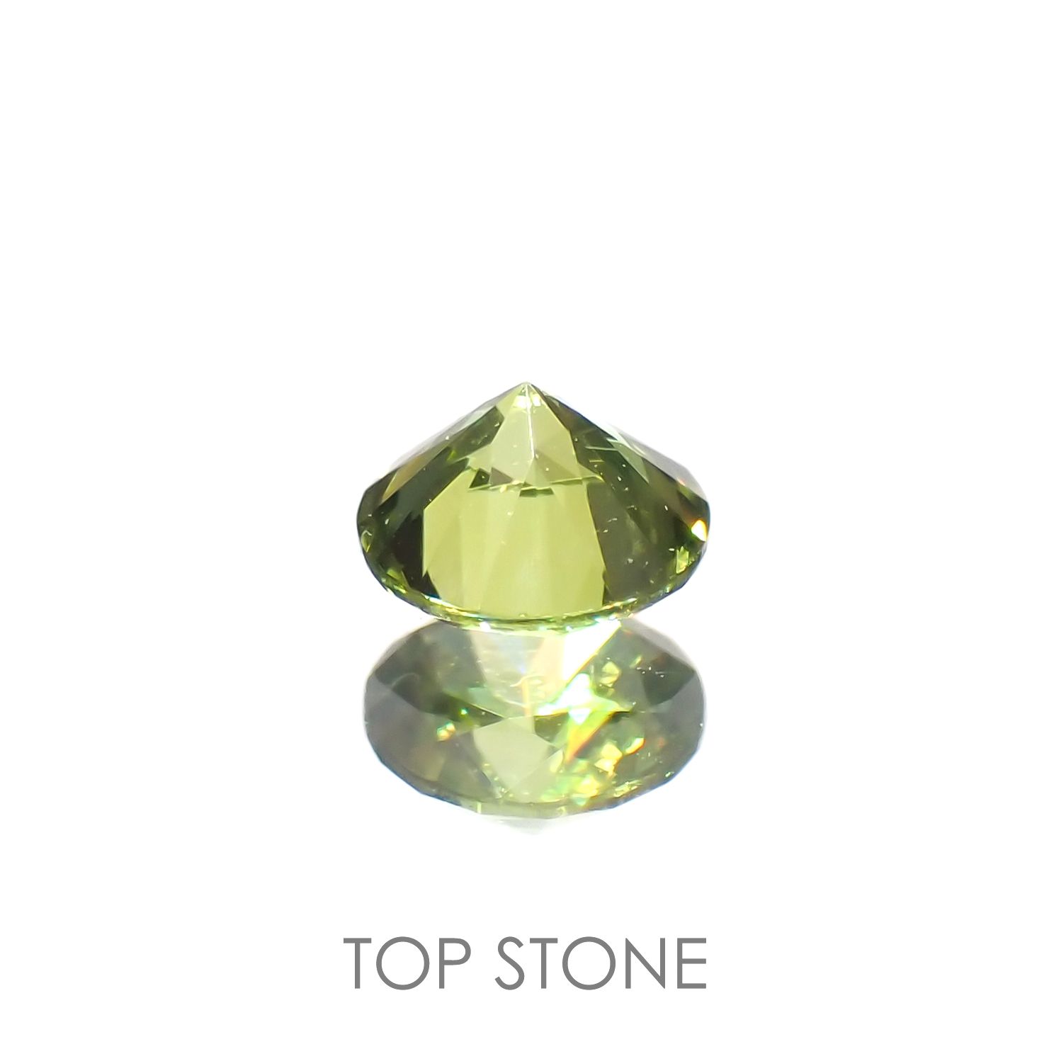 デマントイドガーネット(宝石名デマントイド・ガーネット)ロシア産 0.18ct 識別済[221119166]3.4x3.4mm前後