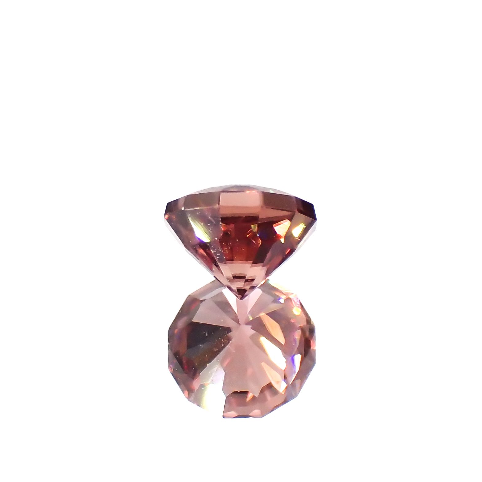◇カスタムカット◇ピンクジルコン スリランカ/カンボジア産 0.75ct[230421819]4.8x4.8mm前後