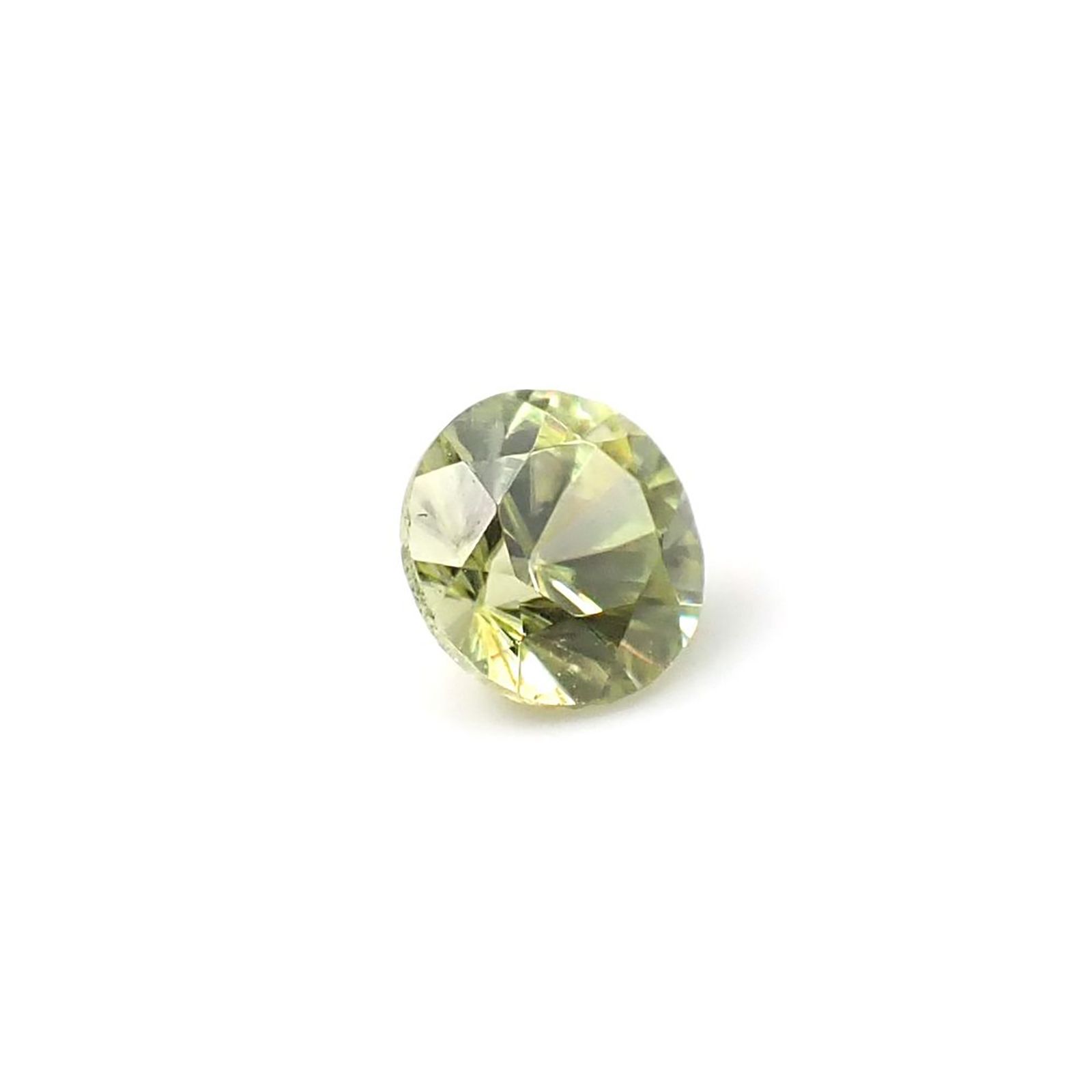 スフェーン(宝石名スフェーン)マダガスカル産 識別済 0.42ct / 4.6x4.5mm前後 [251231365]