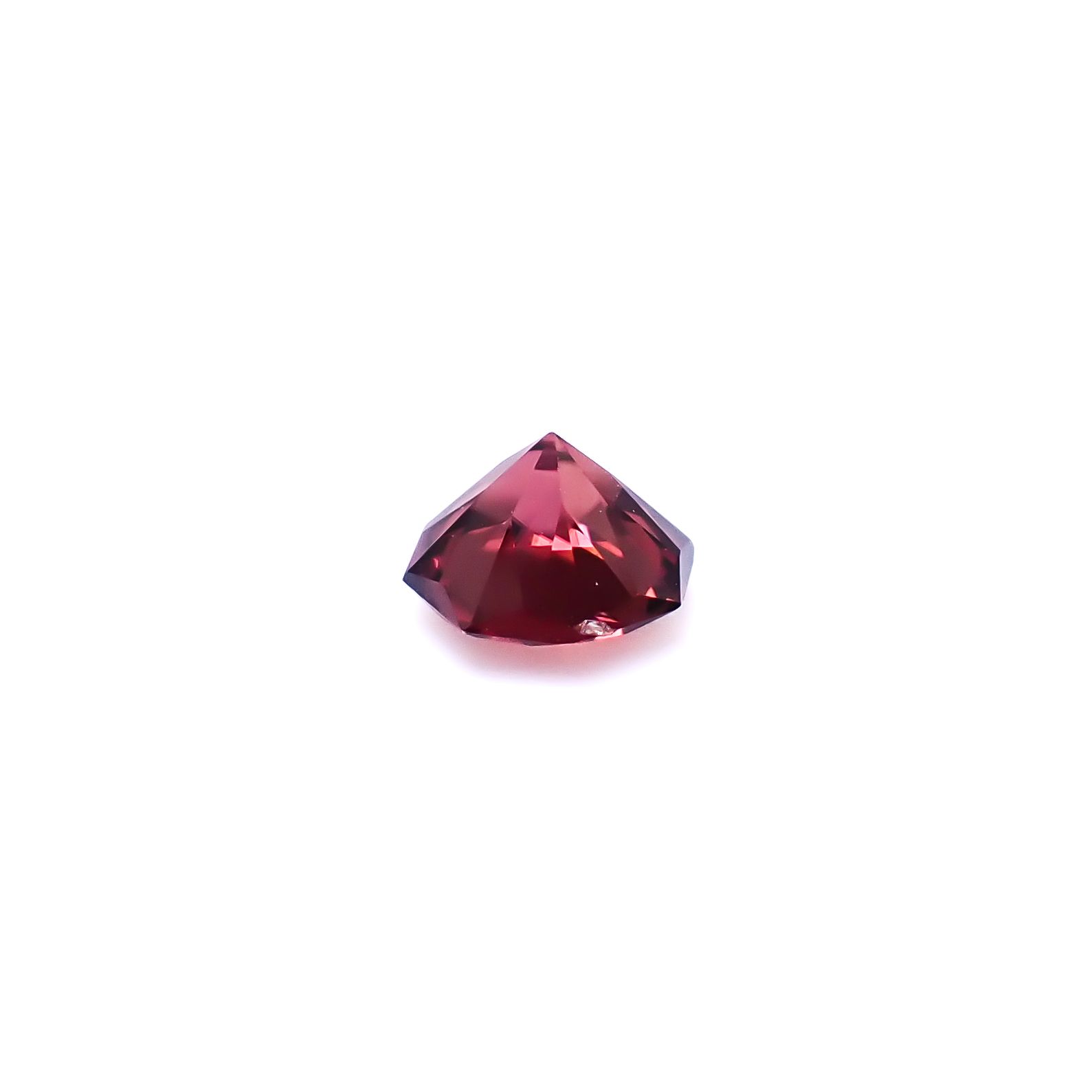 ◇オクタゴンカット◇レッドジルコン(宝石名ジルコン)スリランカ/カンボジア産 識別済 0.71ct / 4.9x4.8mm前後 [260732551]