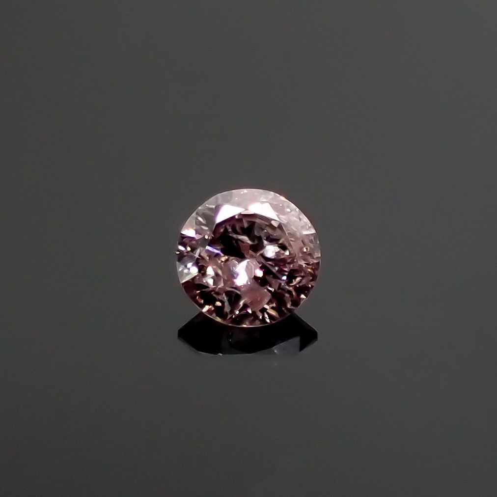 ピンクダイヤモンド(宝石名ダイヤモンド) I-2 / FANCY LIGHT BROWNISH PINK 0.097ct ソ付(CGL)[210711781]2.9×2.9mm前後
