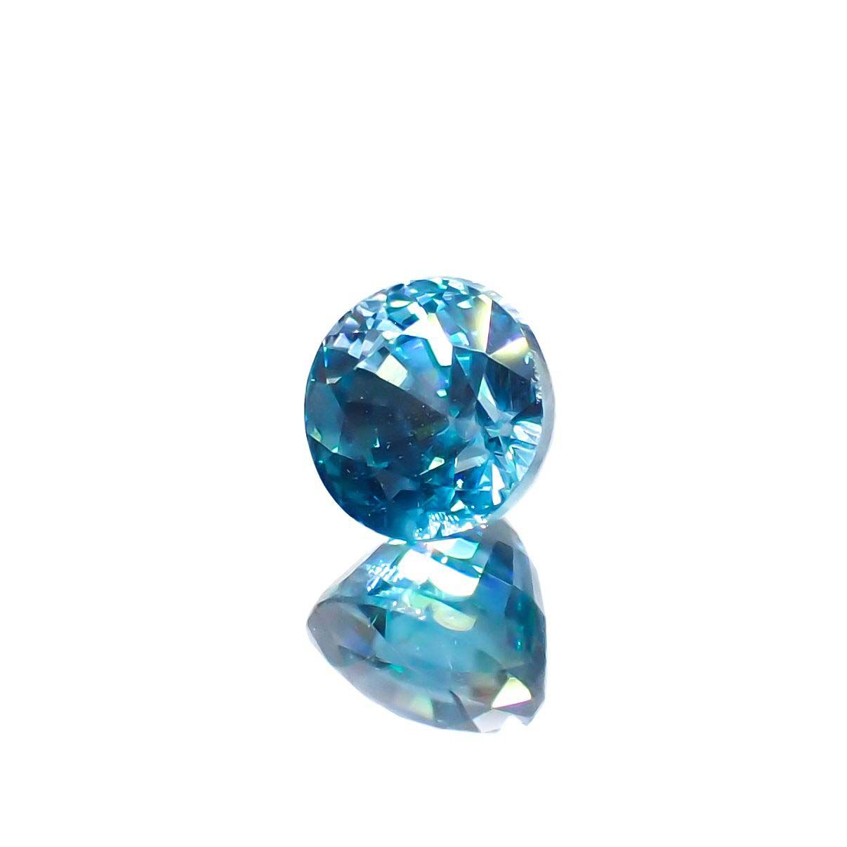 ラタナキリブルージルコン カンボジア産 1.60ct[220917929]5.5x5.4mm前後