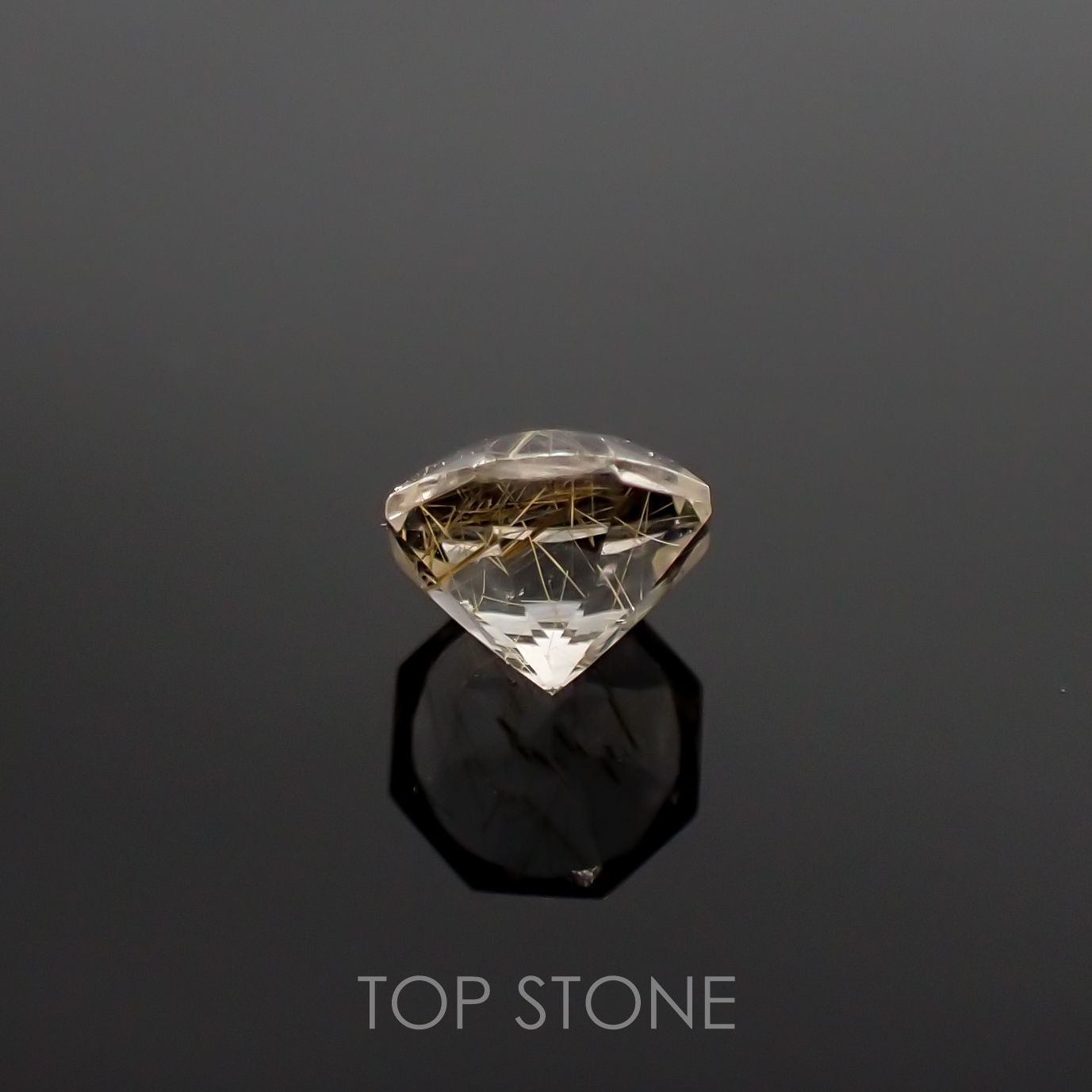 ◇オクタゴンカット◇ルチルクォーツSA ブラジル産 ルース 0.5ct[210611306]5×5mm前後
