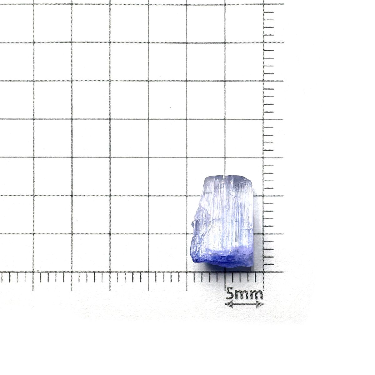 バイカラータンザナイト 原石(宝石名タンザナイト)タンザニア産 4.07ct 識別済[231224908]11.2x7.9mm前後