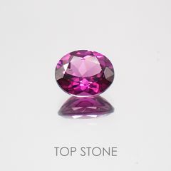 グレープガーネット(宝石名ガーネット) ブラジル産 0.72ct 識別済[21069692]5.8×4.8mm前後