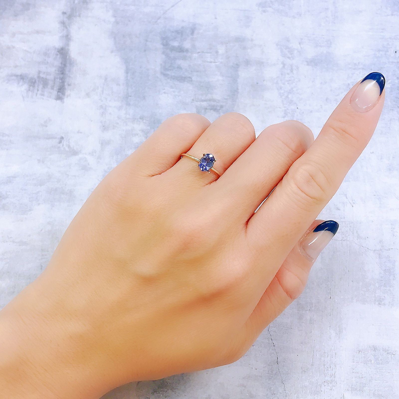 ◇カスタムカット◇タンザナイト(宝石名タンザナイト)タンザニア産 0.67ct 識別済[221118962]7x5.2mm前後