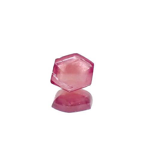 ◇バフカット◇レッドベリル/ピンクベリル アメリカ・ユタ州産 0.49ct[240326679]5.6x5.2mm前後