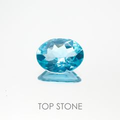 アパタイト(宝石名アパタイト) ブラジル産 1.04ct 識別済[21037936]8×6mm前後