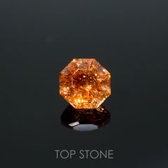 ◇オクタゴンカット◇イリュージョンサンストーン インド産 0.55ct[220115496]5.1x4.9mm前後
