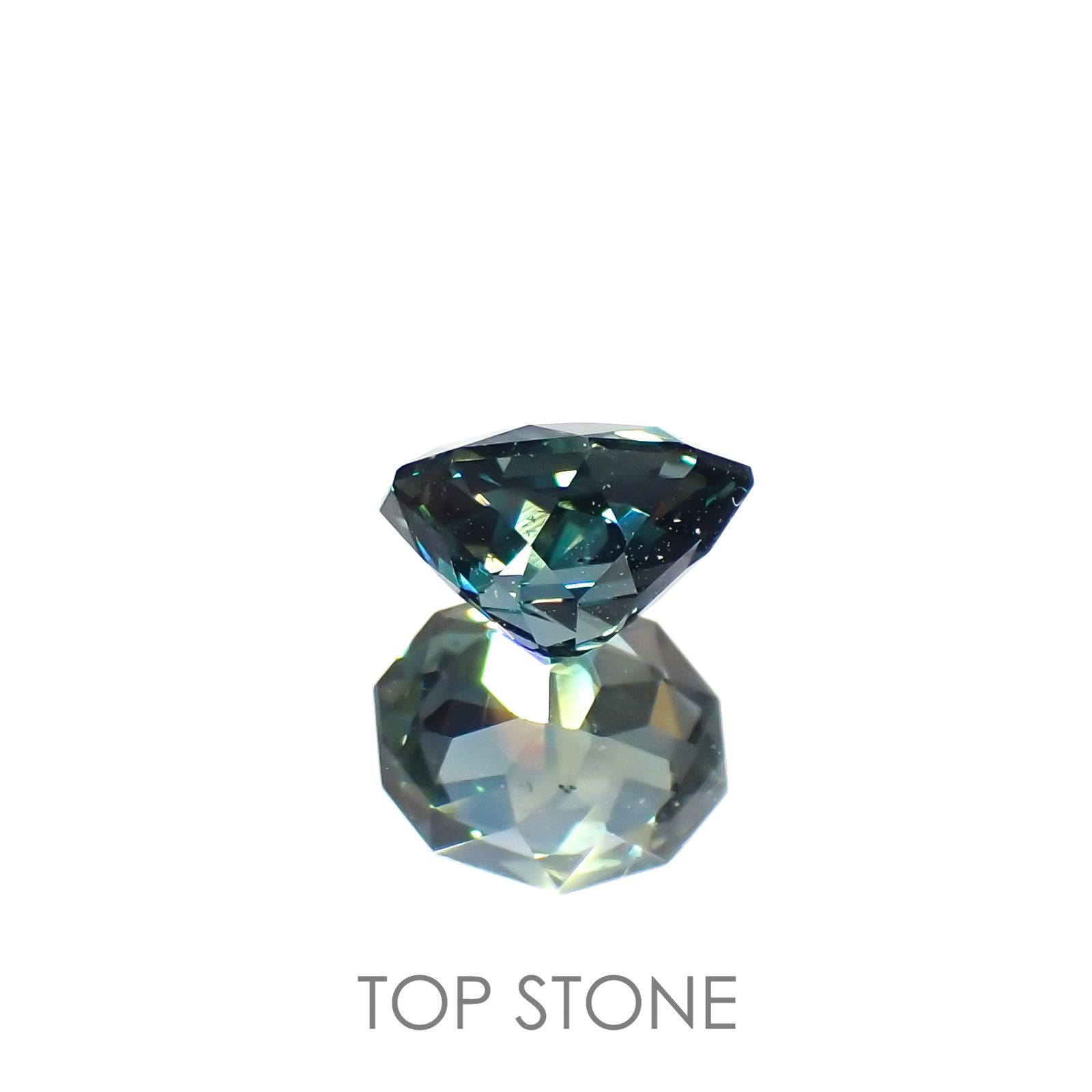 ◇カスタムカット◇バイカラーサファイア オーストラリア産 1.10ct[221018361]6.9x5.3mm前後