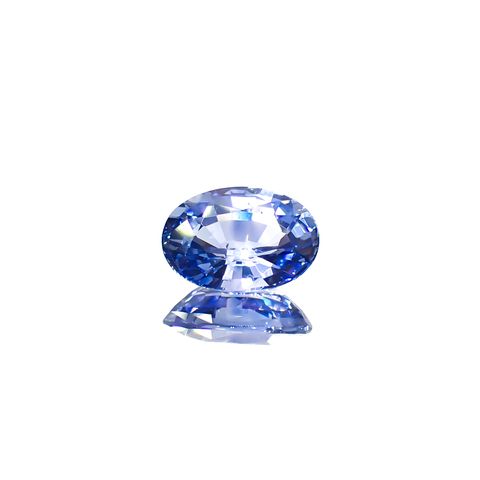 サファイア(宝石名ブルー・サファイア)スリランカ/マダガスカル産 1.44ct GIT鑑付[240828676]8.16x5.77mm前後
