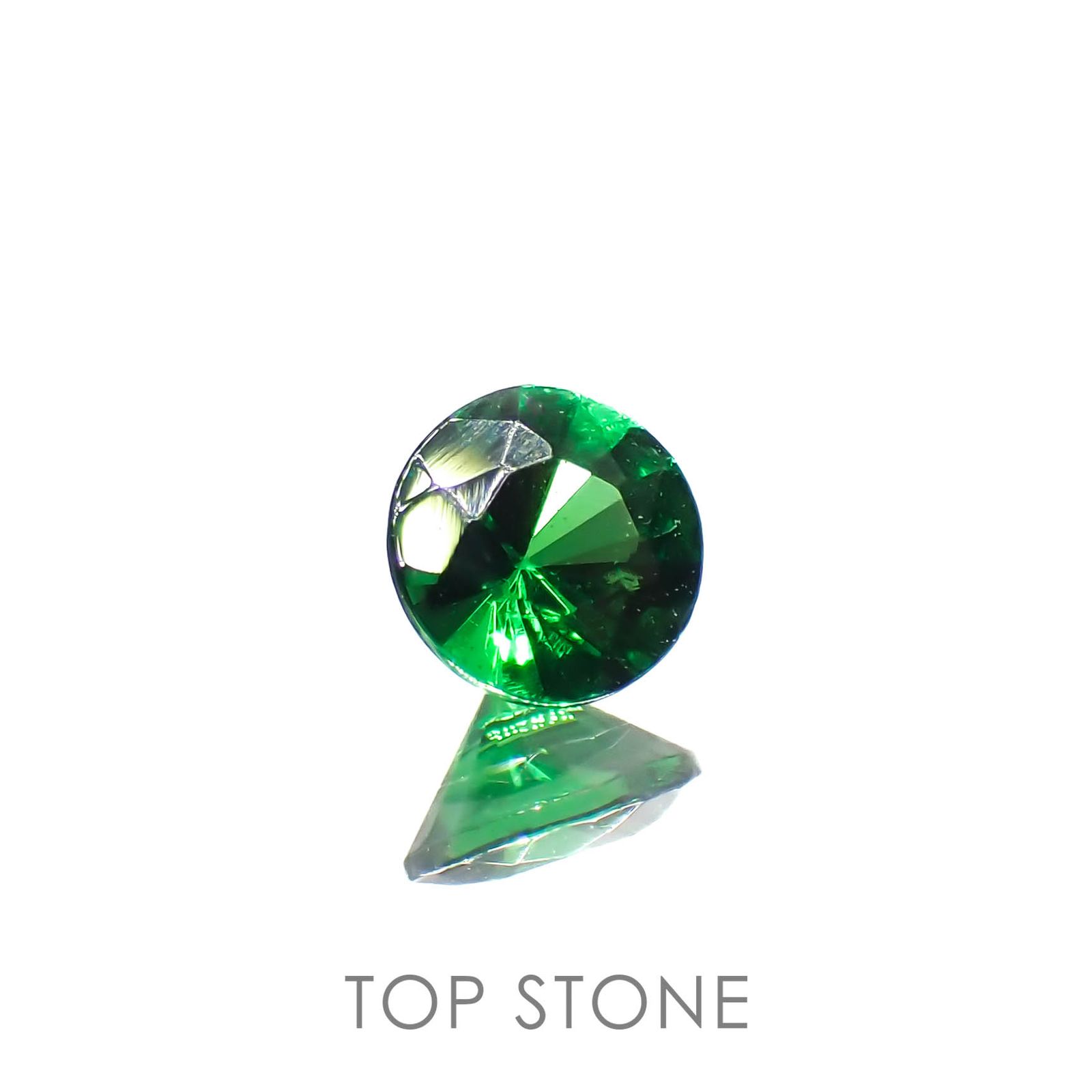 ツァボライト(宝石名ガーネット)タンザニア産 0.14ct 識別済[230120287]3.2x3.2mm前後