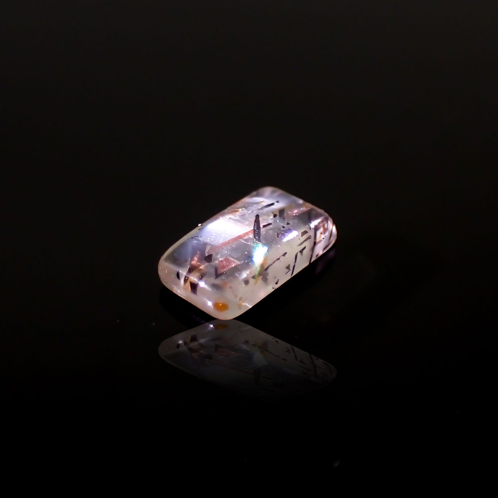 レインボーラティスサンストーン オーストラリア産 0.33ct[230321088]6.1x3.4mm前後